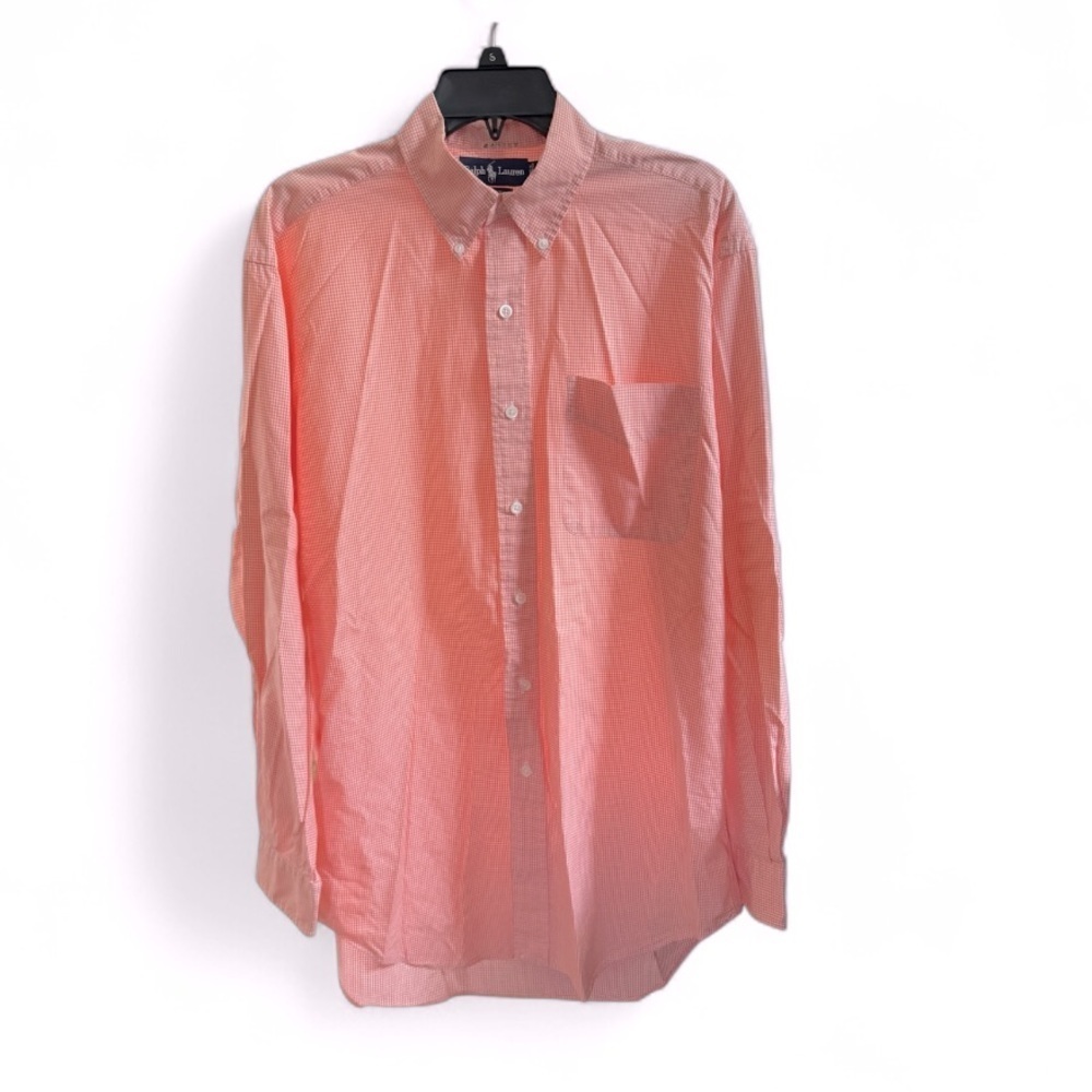 Ralph Lauren Blake Orange Grid Long -Sleeve